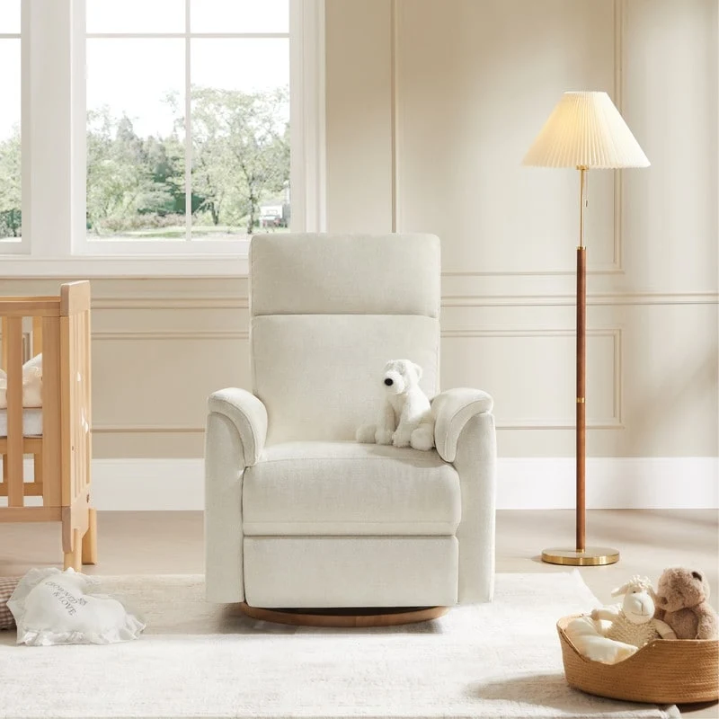 Maire Power Swivel Nursery Recliner Chair with Nightlight