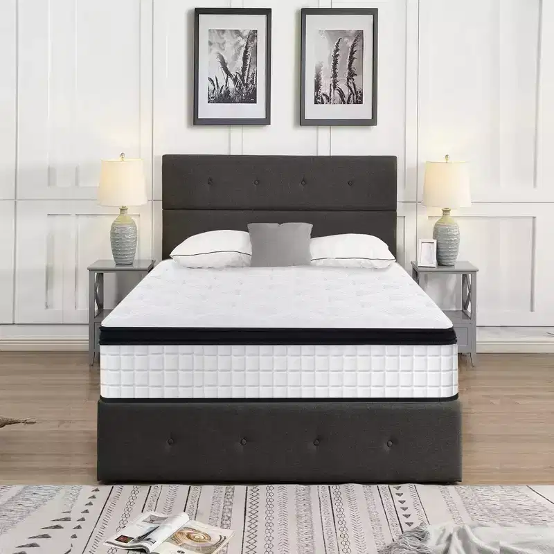 Memory Foam Pocket Coil Hybrid Mattress Queen 60