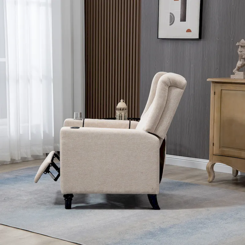 Recliner Chair with Button Tufted Back