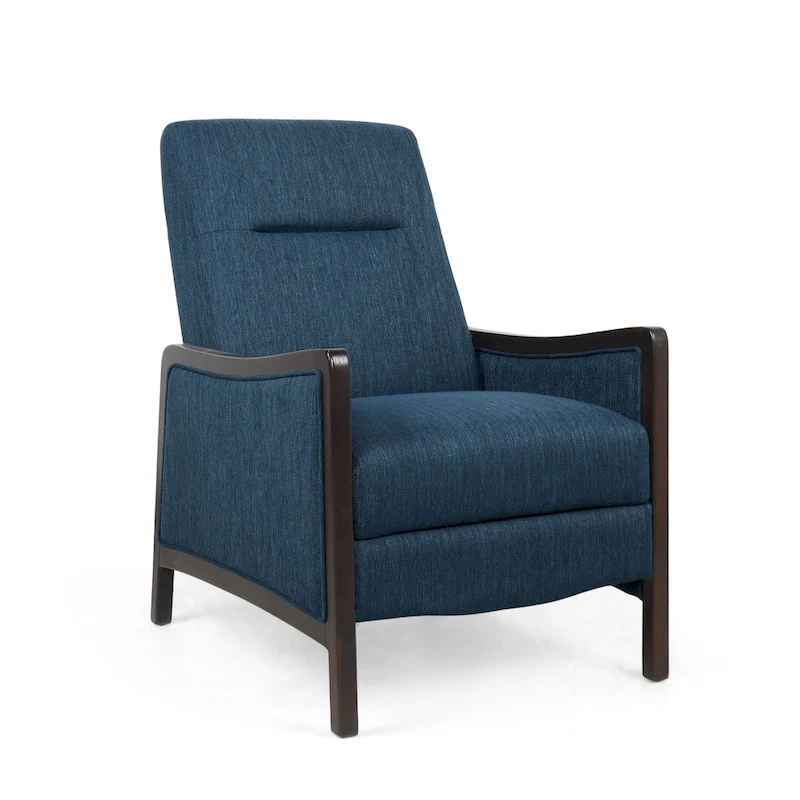 Veatch Contemporary Upholstered Pushback Recliner by Christopher Knight Home