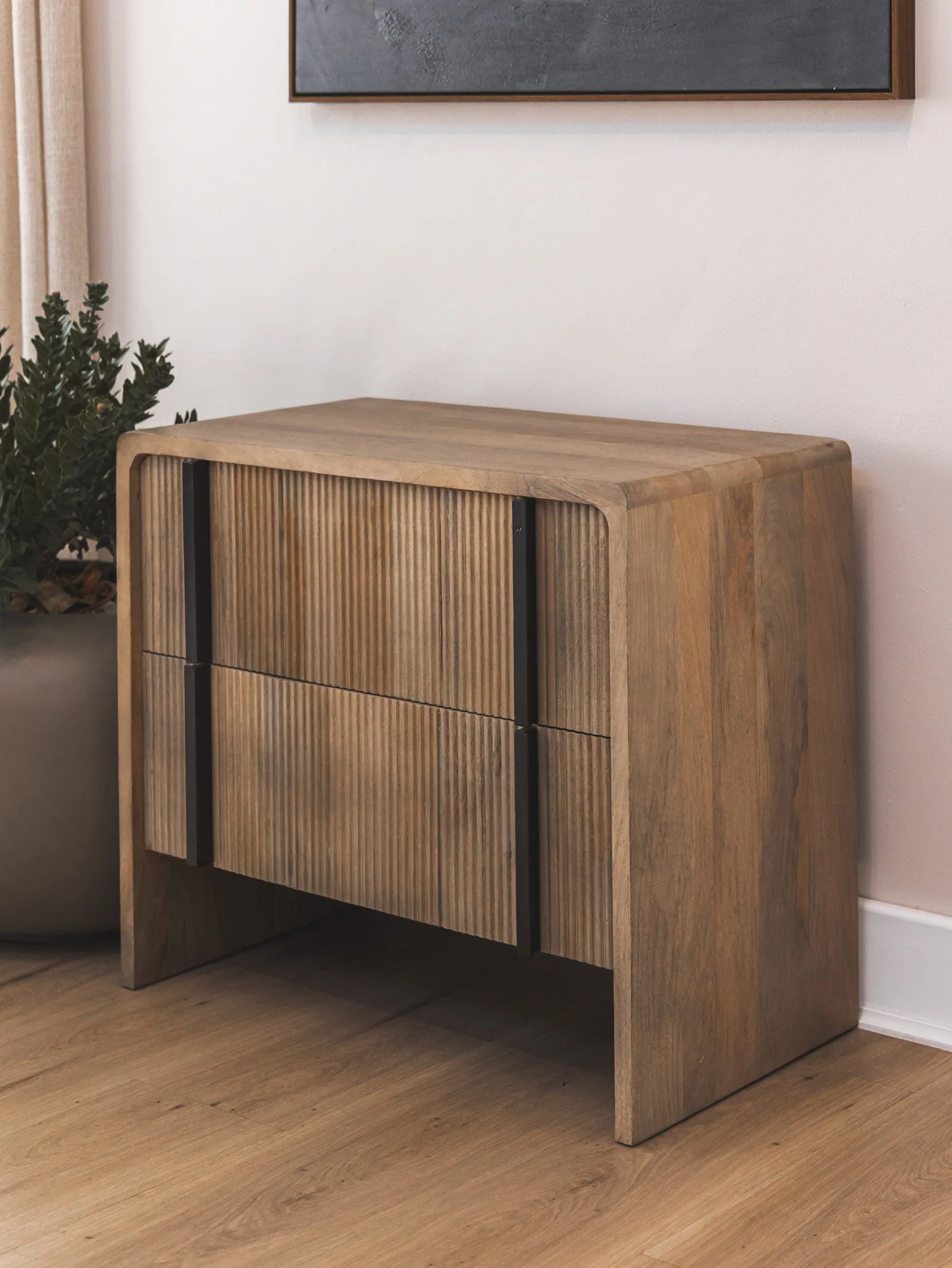 Wood Nightstand for Bedroom