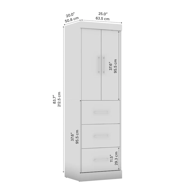 Nebula 25W Wardrobe by Bestar