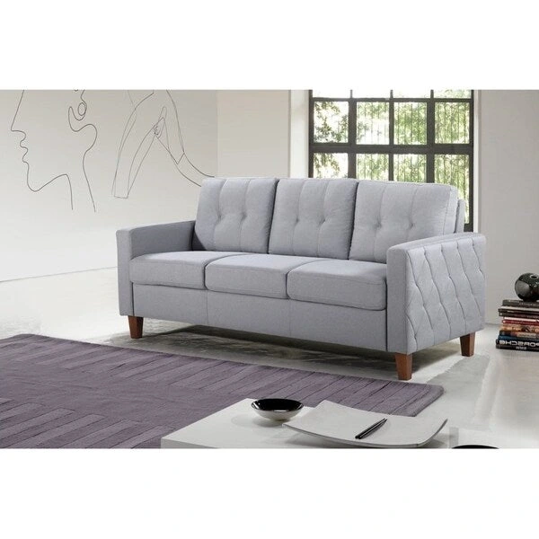 Harrad Tufted Mid-Century 3 Piece Living Room Set