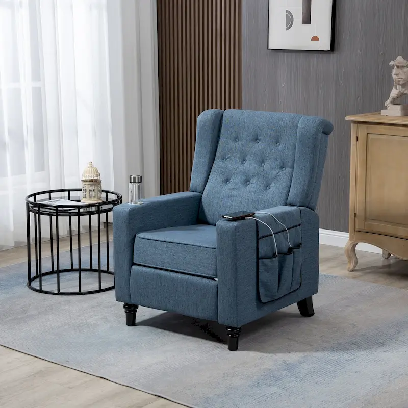 Recliner Chair with Button Tufted Back