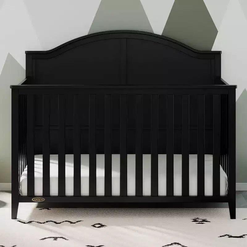 5-in-1 Convertible Crib - GREENGUARD Gold Certified, Adjustable Mattress Height