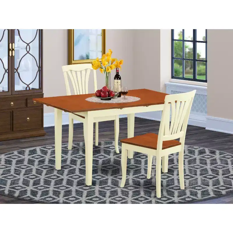 Modern Dining Table Buttermilk Cherry