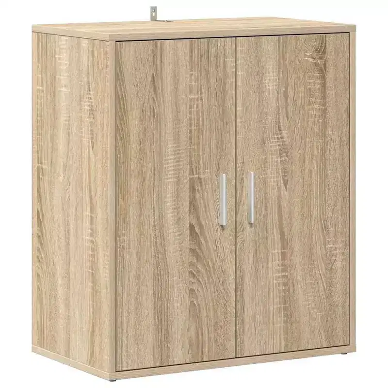 Shoe Cabinet Oak Engineered Wood Compact