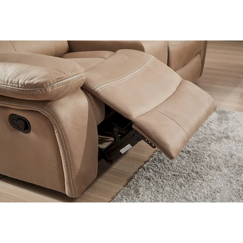 Betsy Furniture 3 Piece Microfiber Reclining Living Room Set, Sofa, Loveseat and Chair