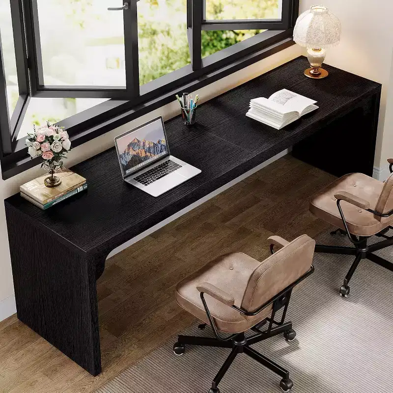 Lantine 78.7 Long Double Computer Desk Workstation for Home Office