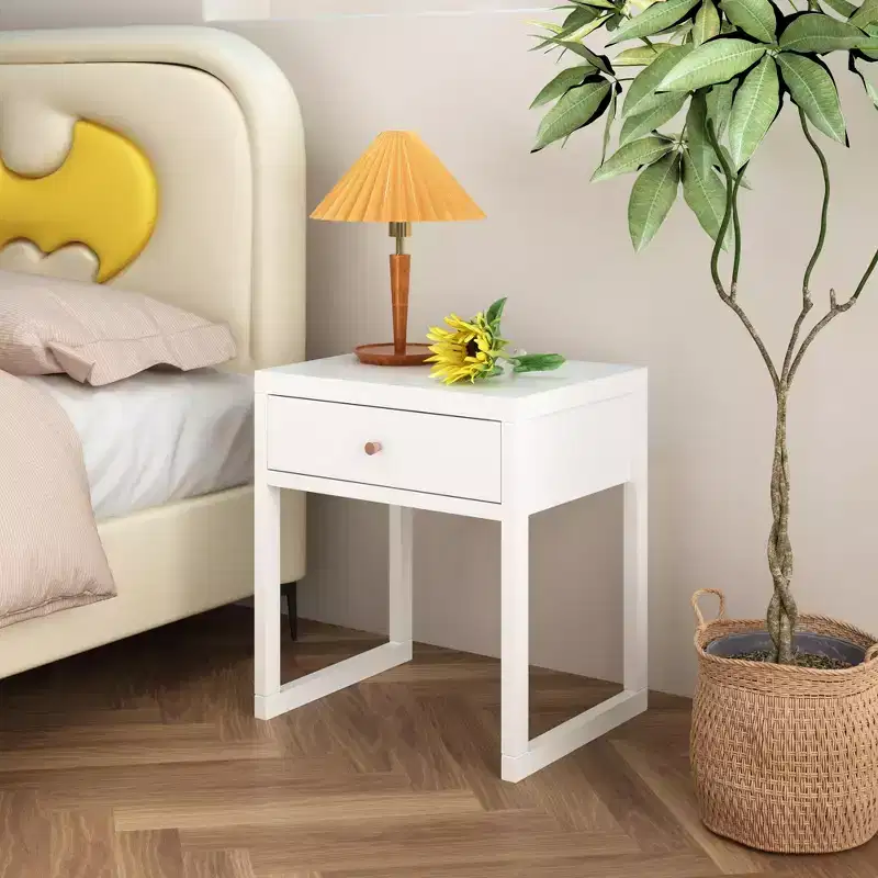 Minimalist Nightstand Drawer Storage Round/Cylinder