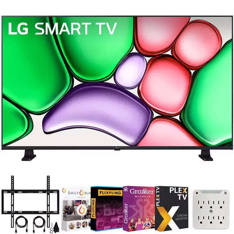 LG 32LR655BPUA 32 Class LR65 Series LED HD WebOS TV with TV Mount, Entertainment Bundle