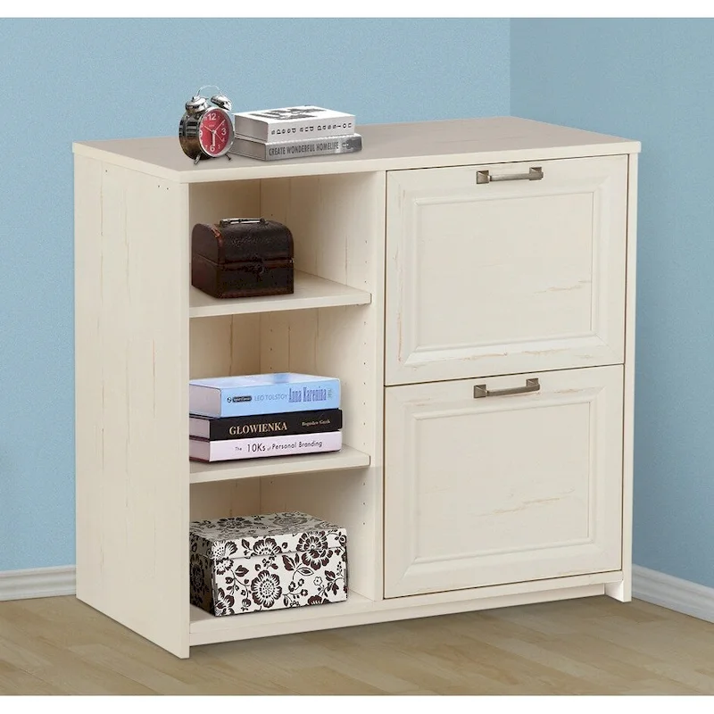 Saint Birch Salisbury Antique White 2-door File Cabinet