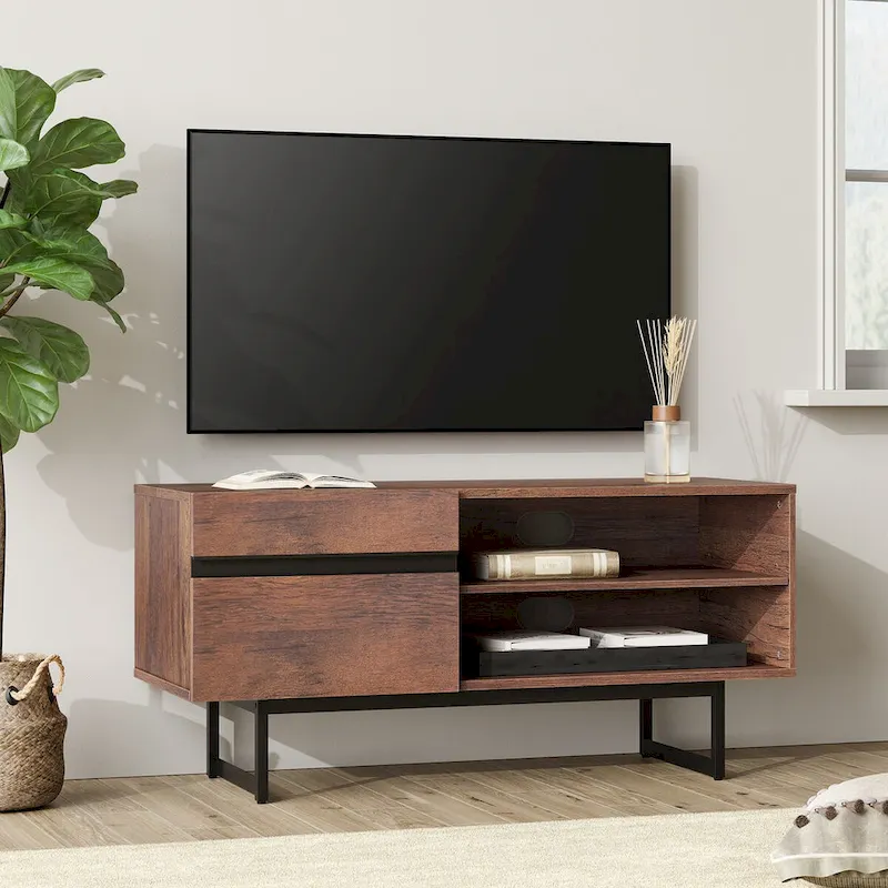 WAMPAT Modern TV Stand and Coffee Table Set of 2