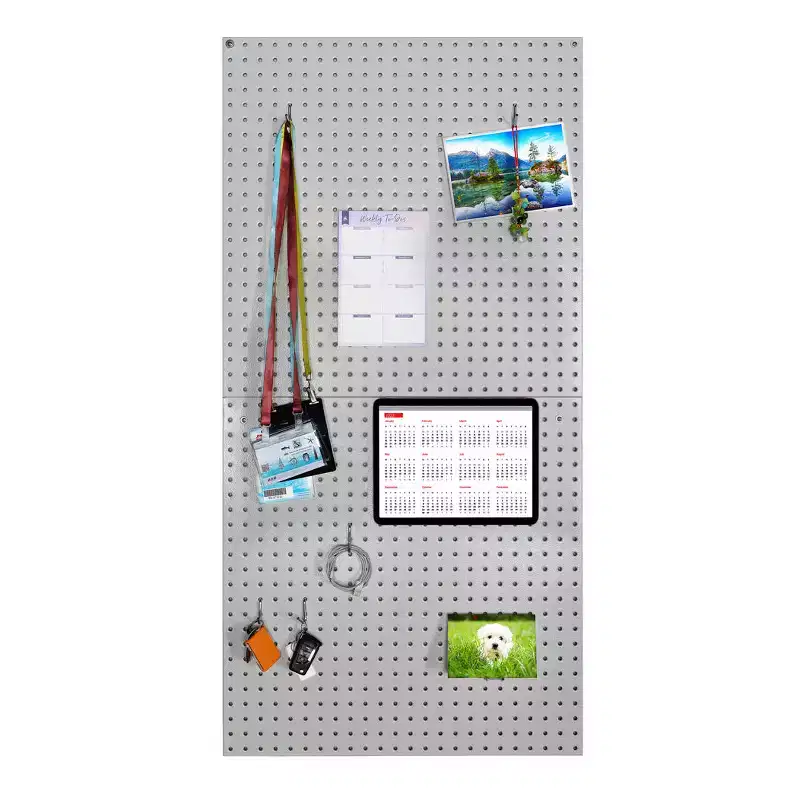 Seville Classics UltraHD 2-Piece Pegboard Set w/ 23 Piece Hook Assortment, 24 W x 24 D