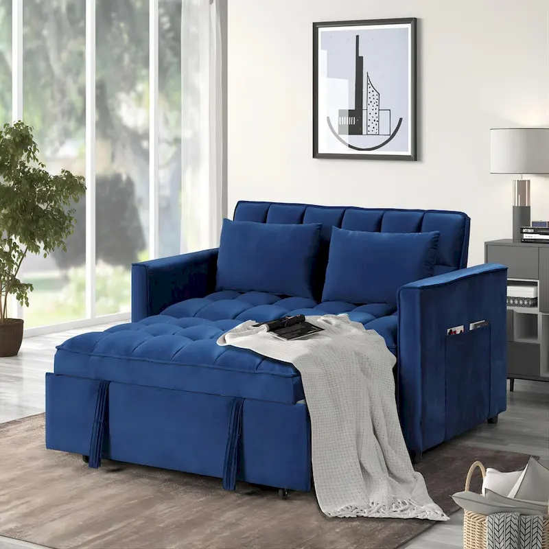 66.25 Velvet Sofa - 66.25 W X 34 D