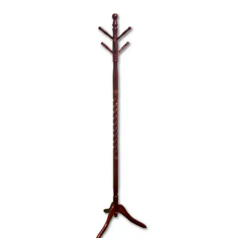 71.5 in. Freestanding Hall Tree Coat Rack with 6 Hooks, Cherry