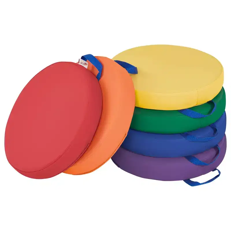 Round Floor Cushion with Handle, 6-Pack