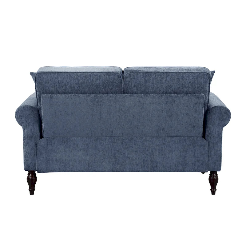 Igny Traditional Chenille Rolled Arms 2-Piece Living Room Set by Furniture of America