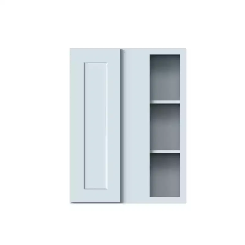 CASAINC 27 W x 36 H x 12 D Shaker Base Kitchen Cabinet, Solid Wood Frame, Water-Based Low-VOC Paint, Soft-Close, RTA, Dove Gray