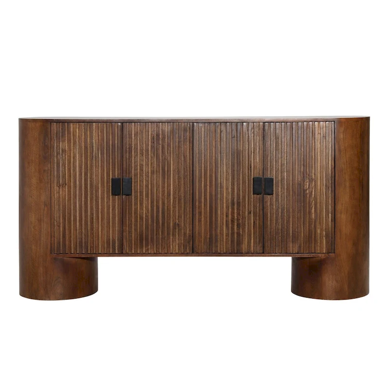 Saddle 67 Wide Sideboard, Medium Brown