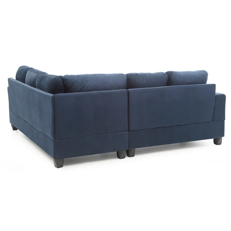 Sandridge 80 in. W 2-piece Microfiber L Shape Sectional Sofa - 80L x 80W x 36H
