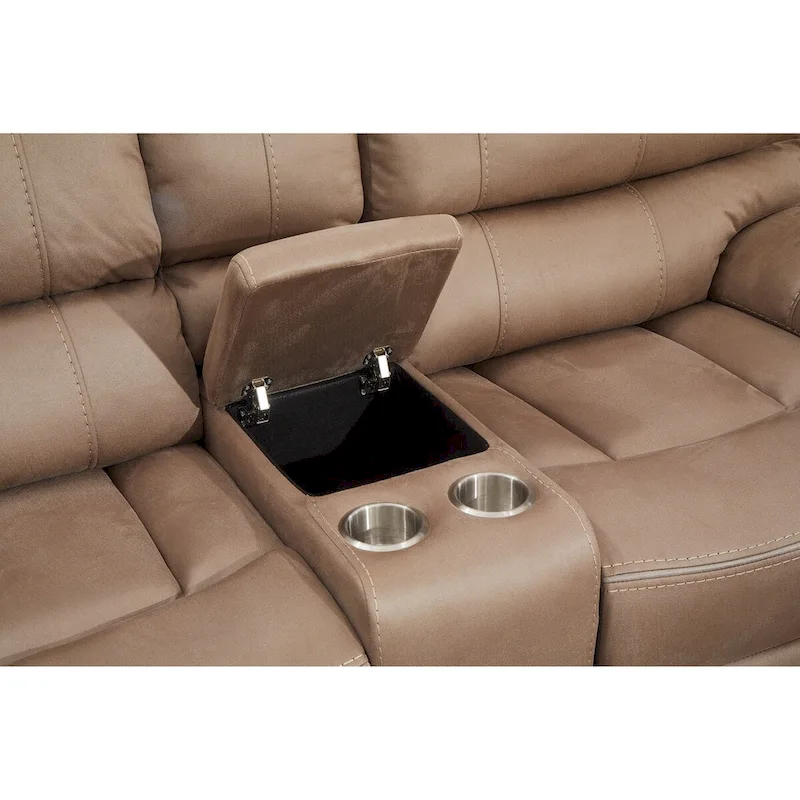 Betsy Furniture 3 Piece Microfiber Reclining Living Room Set, Sofa, Loveseat and Chair