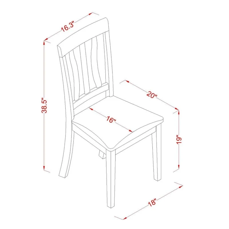 East West Furniture 5 Piece Dining Room Table Set Includes a Round Wooden Table and 4 Kitchen Dining Chairs, Oak(Seat Options)