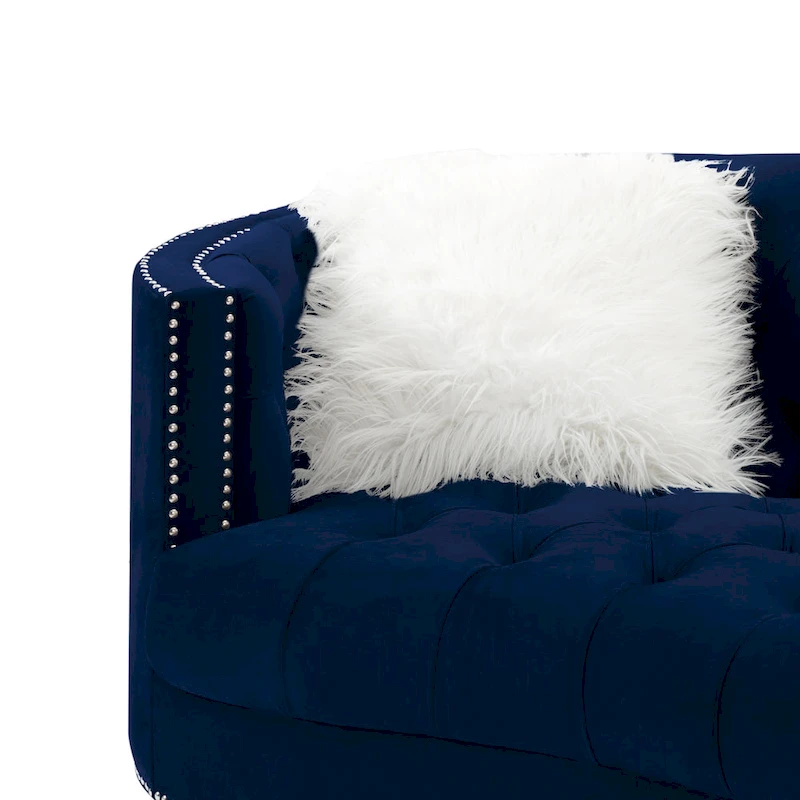 Living Room Velvet Sofa