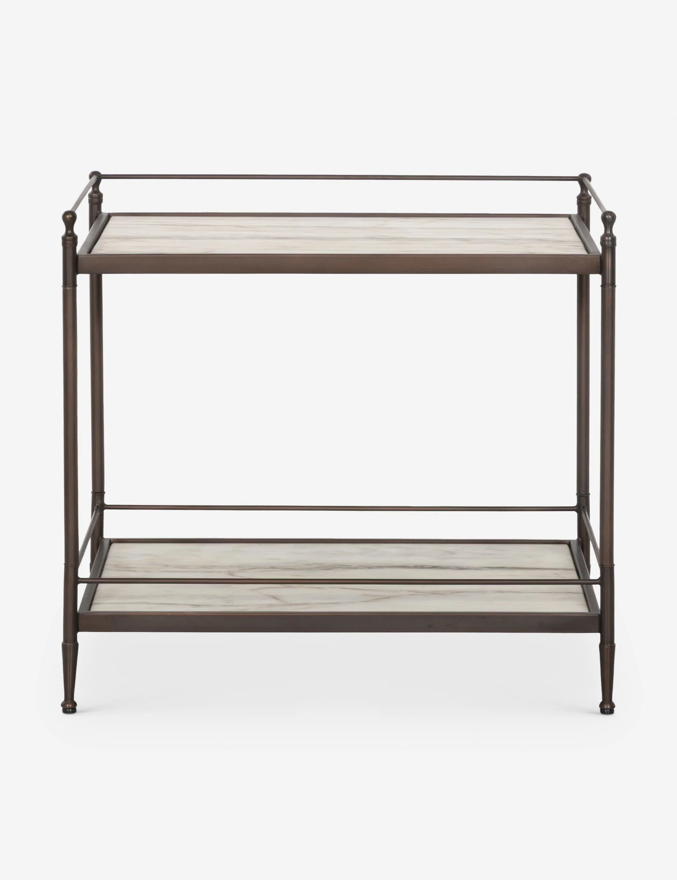 Nightstand -Tailored details define the nightstand.