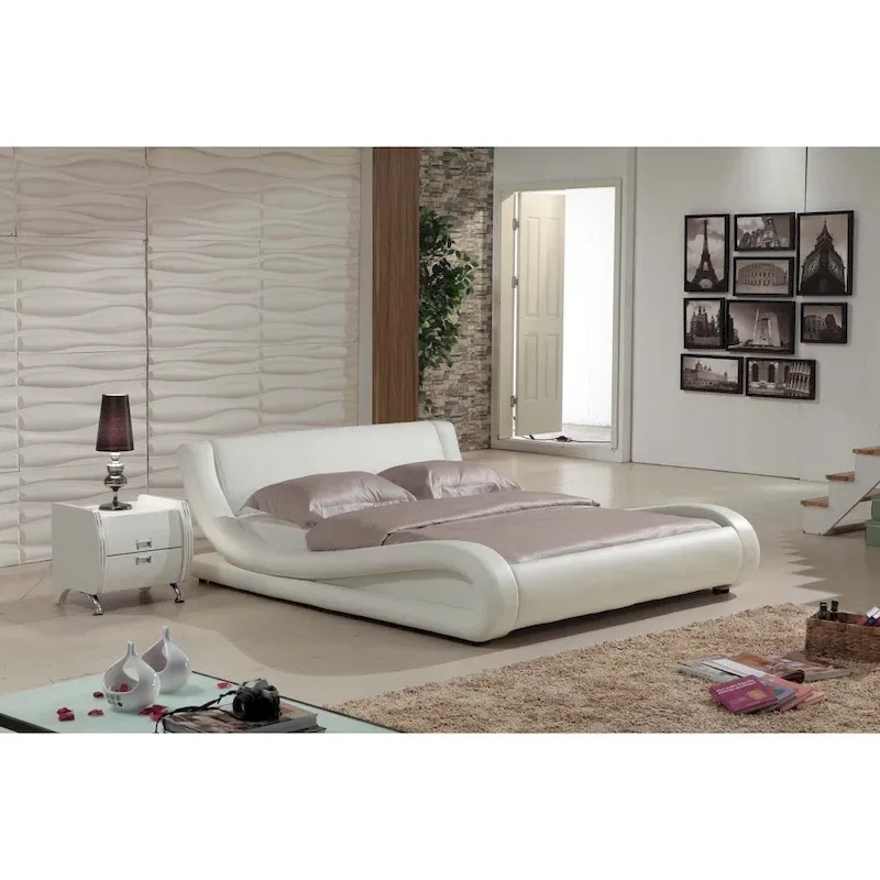 Ivory Modern Bed