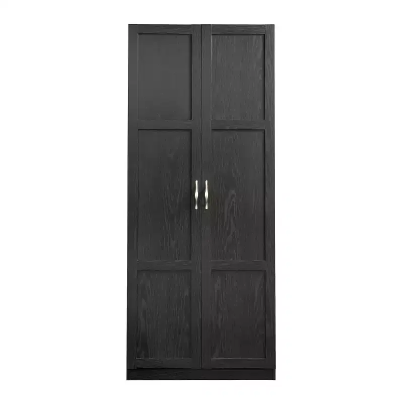 Sauder Storage Cabinet with 4 Adjustable Drawers Black Woodgrain