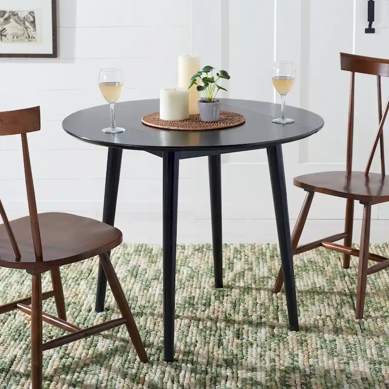 SAFAVIEH Geoff Folding Round Dining Room Table - 35 W x 35 L x 29 H - 35Wx35Dx29H