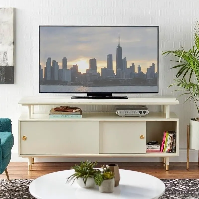Mid-Century Modern Wood TV Stand