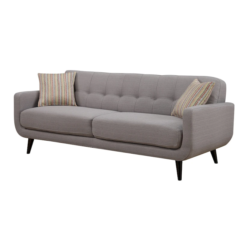 Crystal Grey 3-Piece Living Room Sofa Set