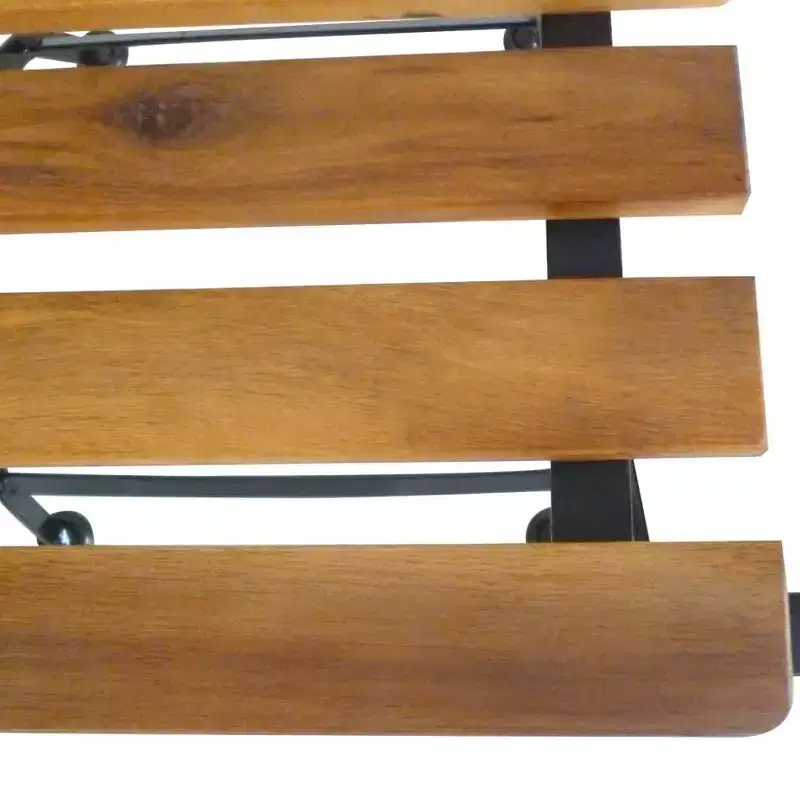 vidaXL Folding Chair Set of 4 Brown and Black