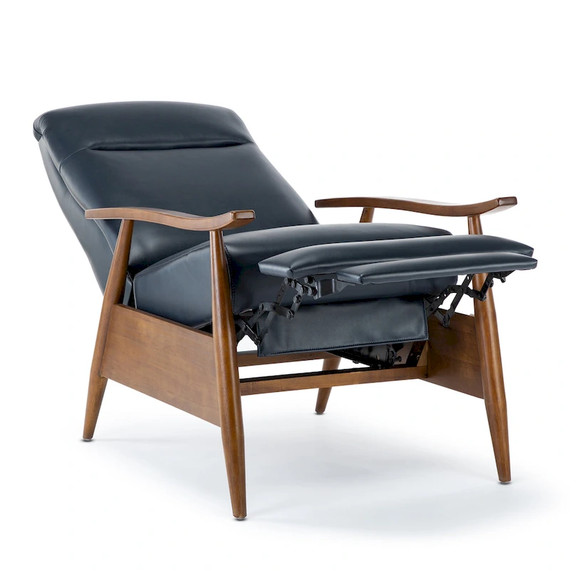 Sienna Upholstered Wood Push Back Recliner by Greyson Living