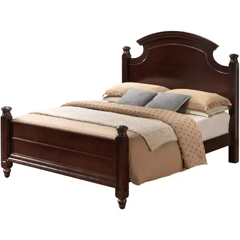 Summit Queen Panel Bed, Classic Bedroom Furniture with Headboard & Footboard