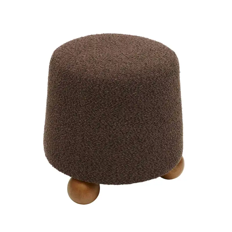 Jaine Boucle Upholstered Stool