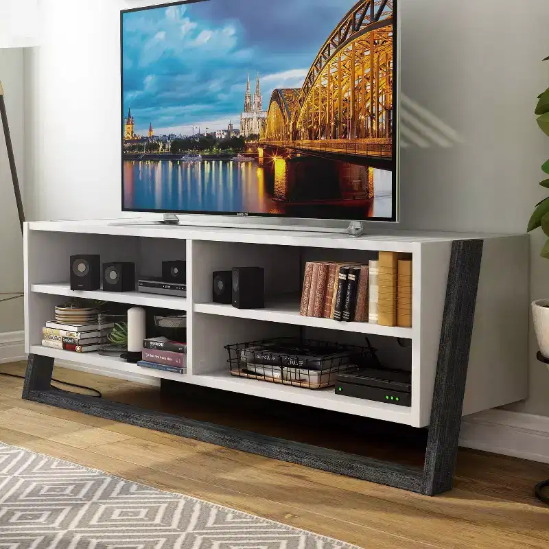 Large 4-Shelf TV Stand for TVs up to 68