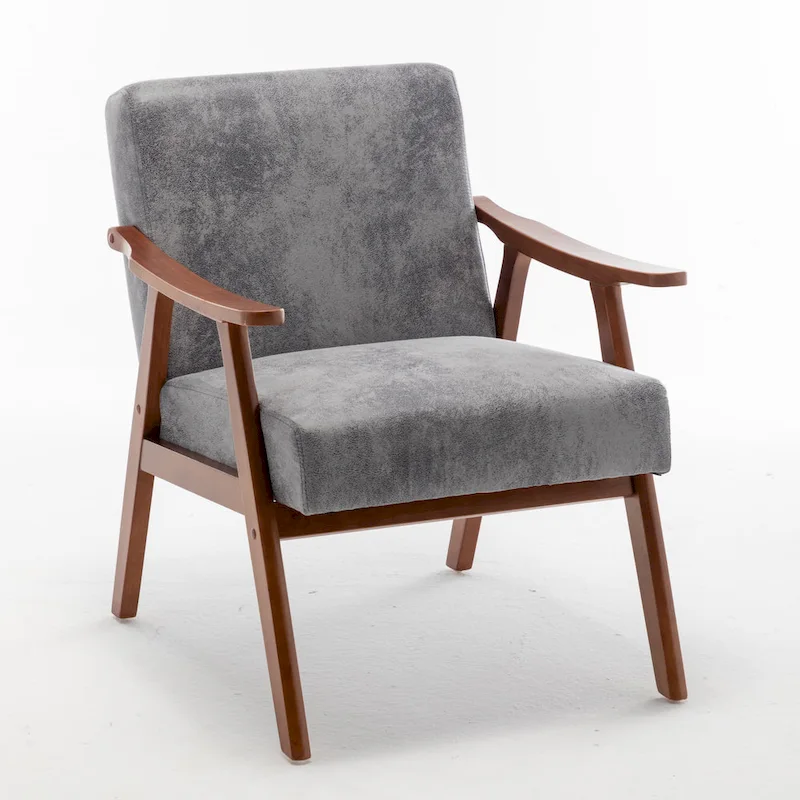 Solid Wood Frame Accent Chair