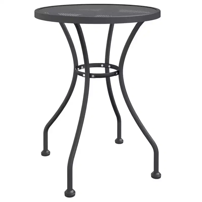 vidaXL Patio Table Expanded Metal Mesh Anthracite  23.6x28.3/ 31.5x28.3
