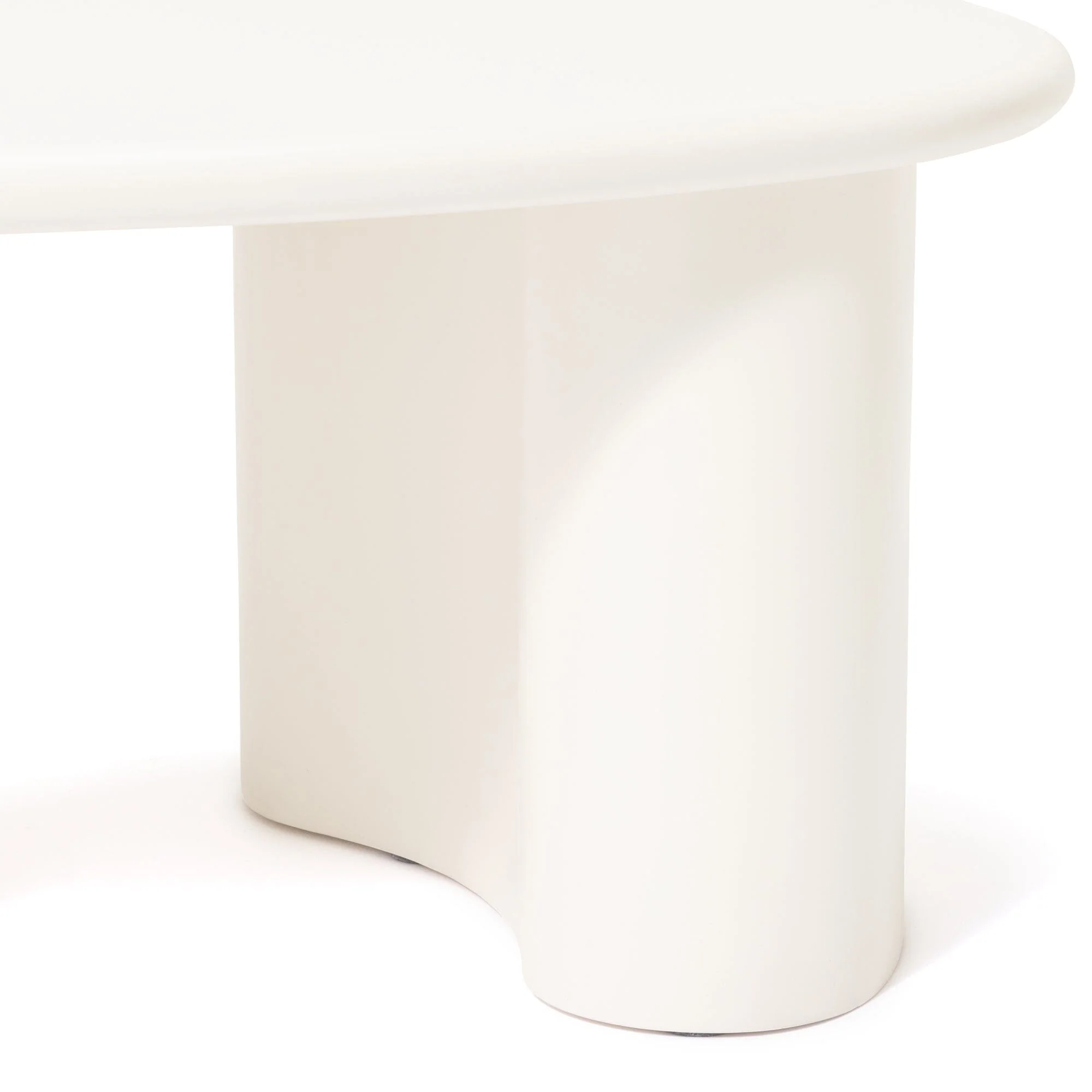 White Oval Coffee Table