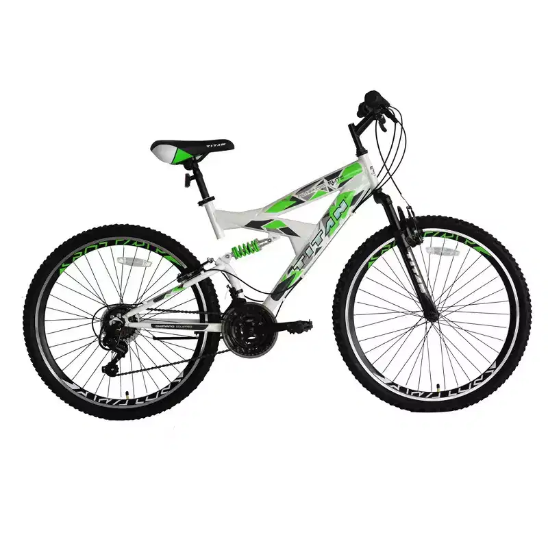 Titan Pathfinder Men's 21-Speed All Terrain Mountain Bike with Dual Suspension