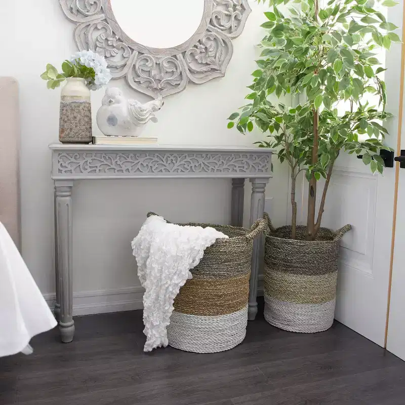Farmhouse Mango Wood Console Table