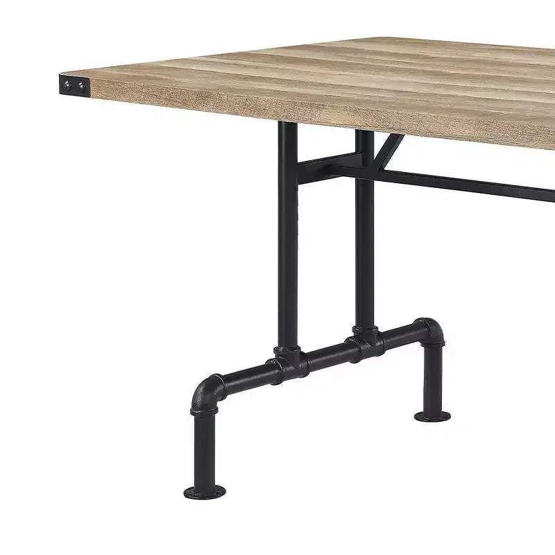 Edina 64 Dining Tables Oak and Sandy Black - Acme Furniture