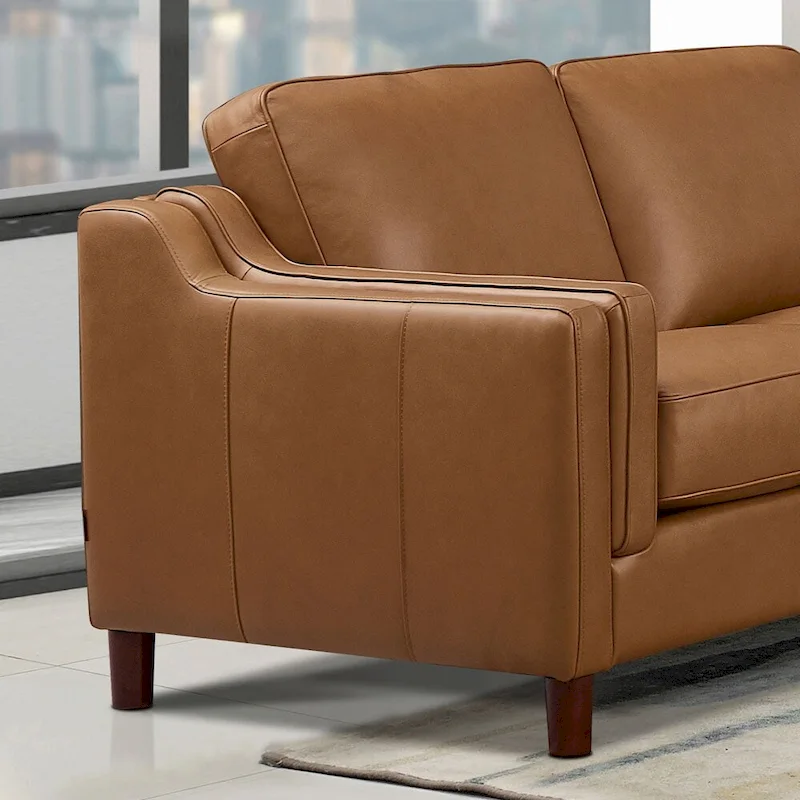 Hydeline Bella Top Grain Leather Sofa Set, Sofa and Chair - Sofa, Chair