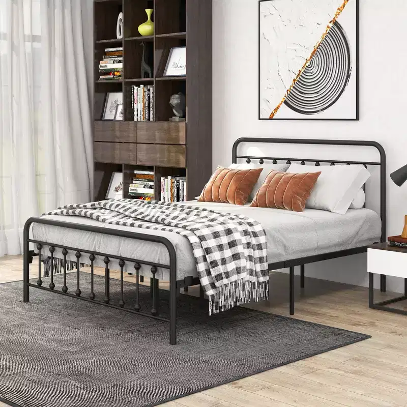 Bronte Modern Metal Platform Bed Frame