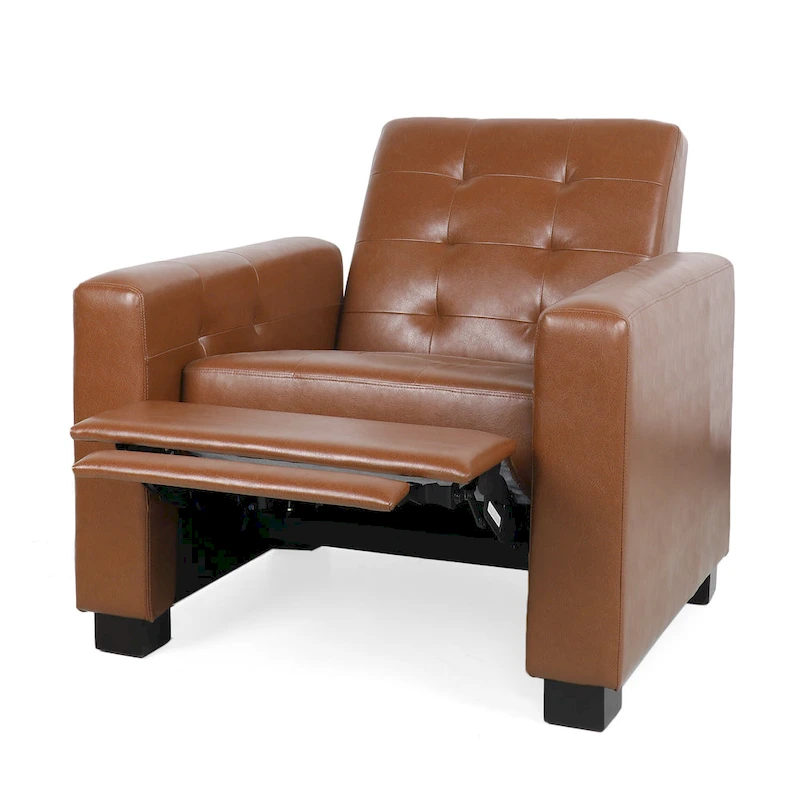 Craigue Upholstered Pushback Recliner by Christopher Knight Home
