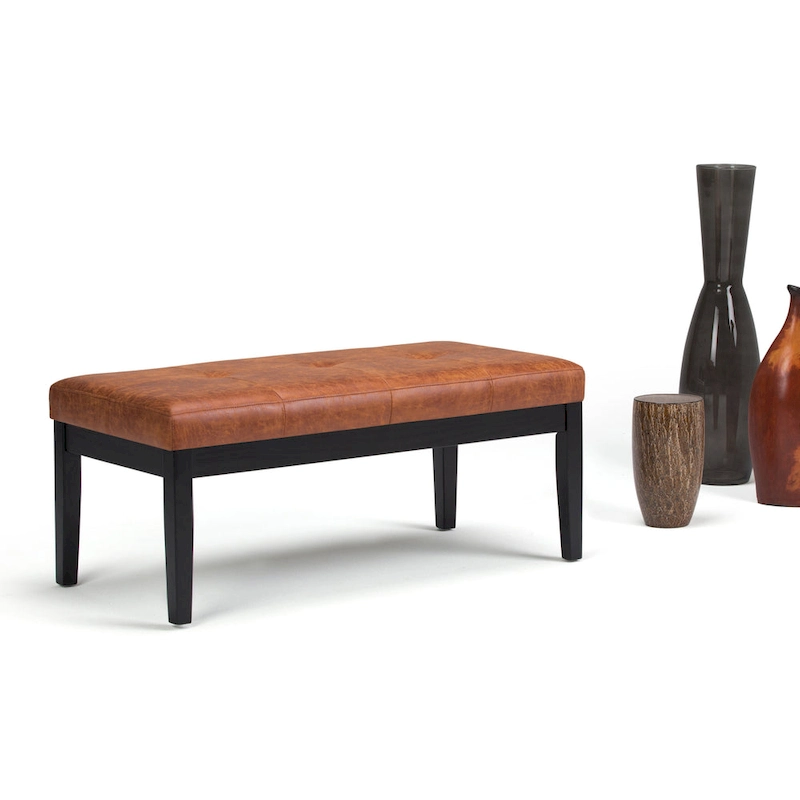 WYNDENHALL Abbey 43 inch Wide Contemporary Rectangle Ottoman Bench