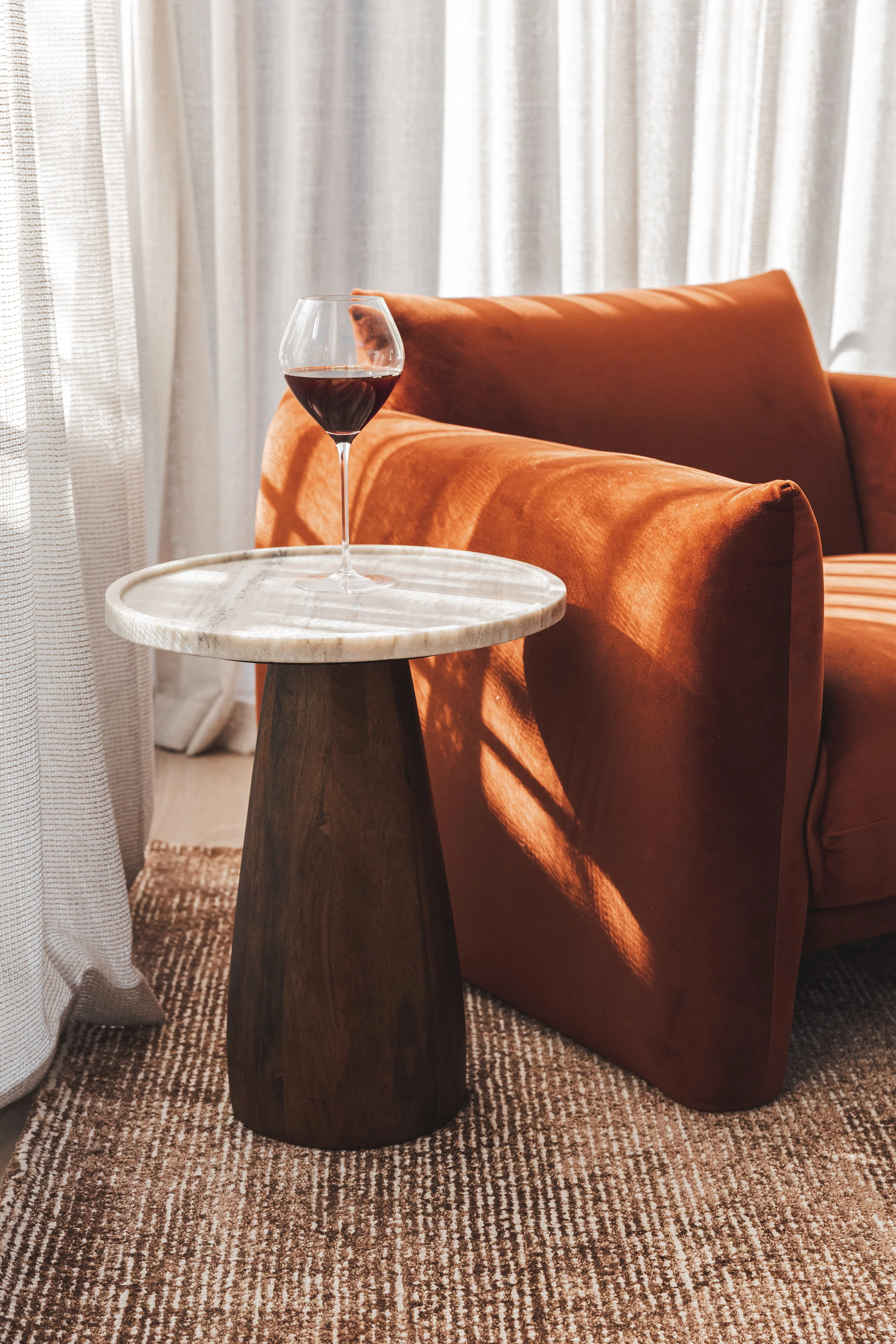 Modern Marble Side Table for Living Room